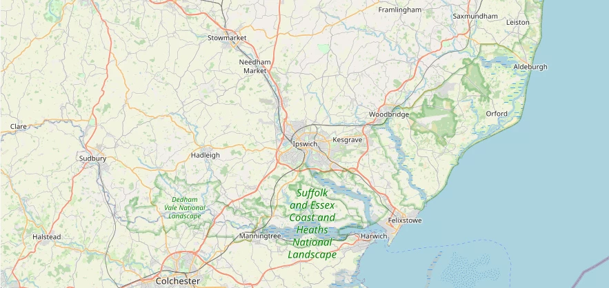 Map of the Ipswich area we cover
